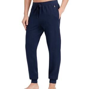 Polo Ralph Lauren Men's Navy Waffle Knit Sleep Jogger Pants X Large NWT